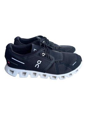 On Cloud 5 Black White Swiss Engineering Lightweight Running Shoes Women's 7.5